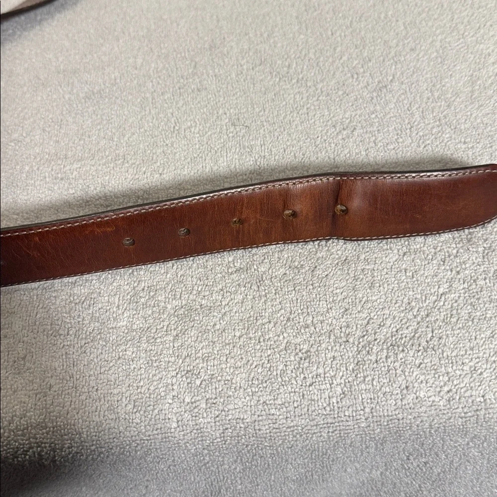 Columbia Brown Leather Belt men’s size 44 double‎ loop